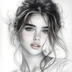 Close-Up of a Woman with Natural Beauty and Freckles