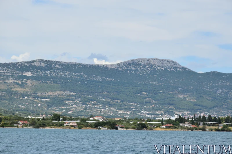 Peaceful Village by the Sea Free Stock Photo