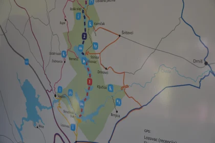 Croatia's Krka Park Tourist Map Overview