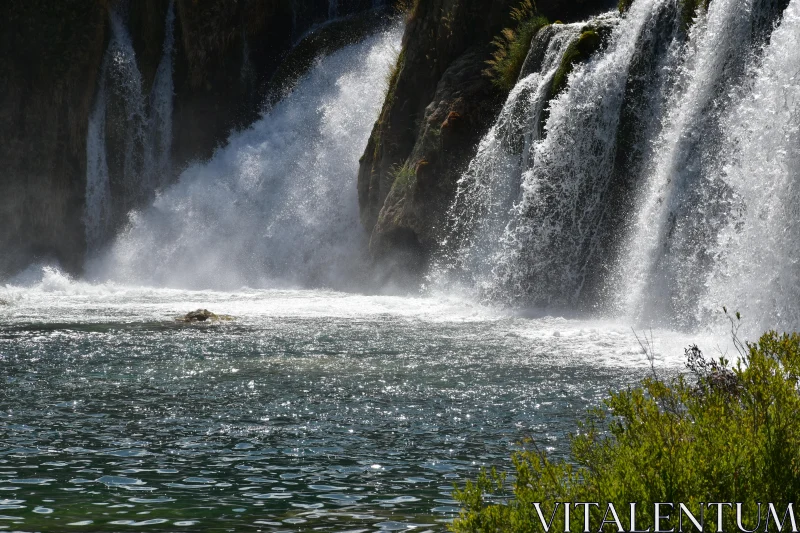 PHOTO Mesmerizing Krka Waterfall Outdoors