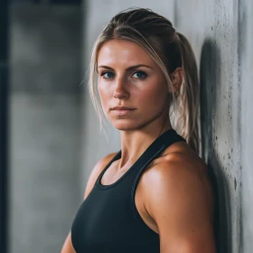 Determined Female Athlete Portrait