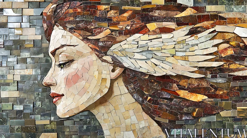 AI ART Angel Mosaic Art