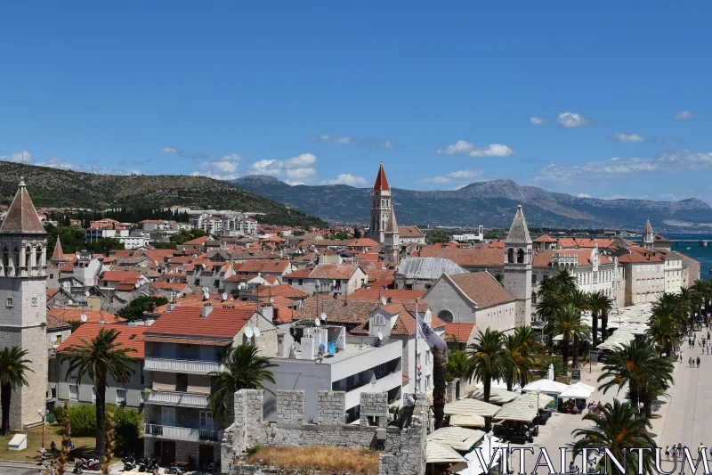 Red-Tiled Rooftops of Croatia Free Stock Photo