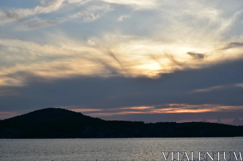 PHOTO Sunset Silhouette and Sky