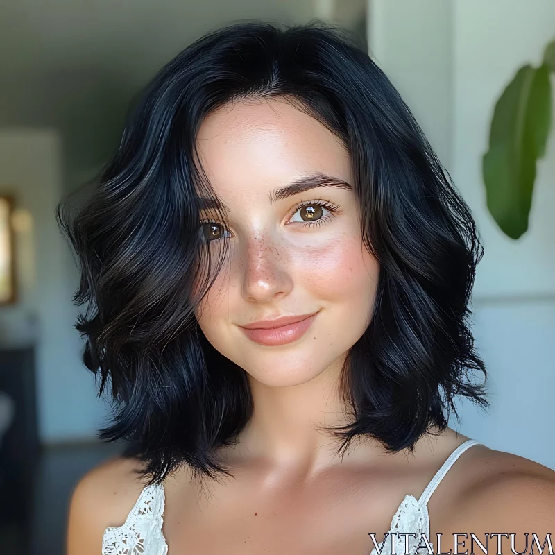 Radiant Portrait of a Smiling Woman