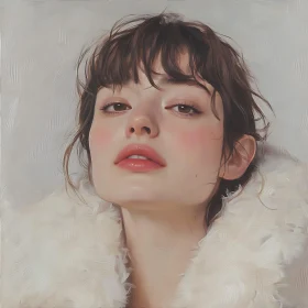 Artistic Woman Portrait in Soft Colors