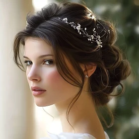 Graceful Woman with Vintage Hairstyle