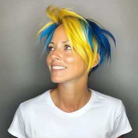 Colorful Short Hair - Edgy Look