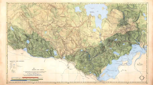 Geographical Topography Map