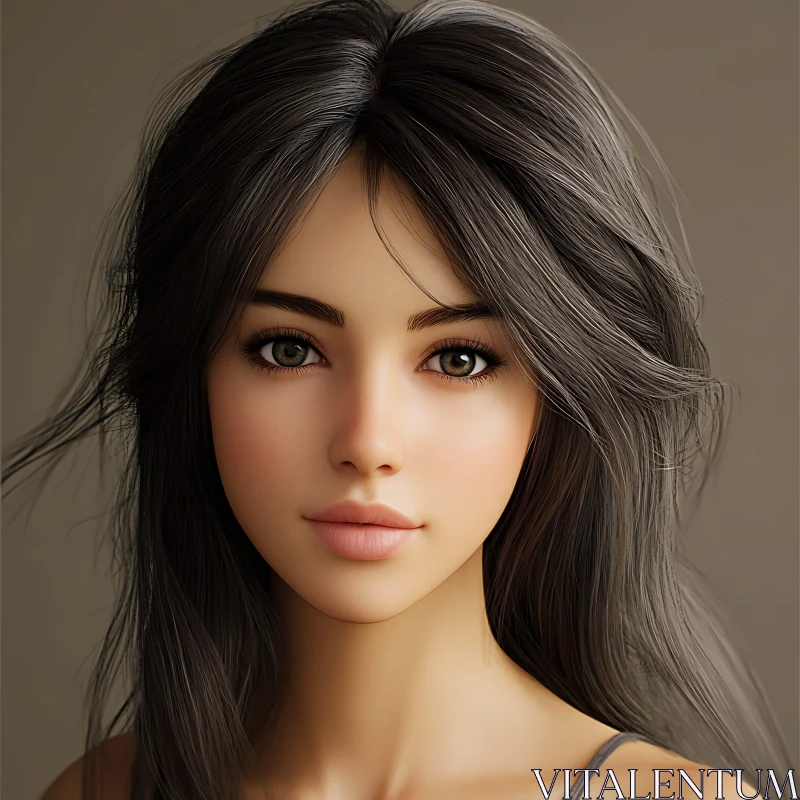 Captivating Female Profile Art