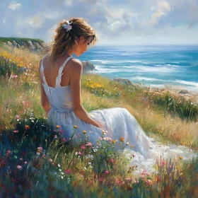 Peaceful Summer Day by the Sea
