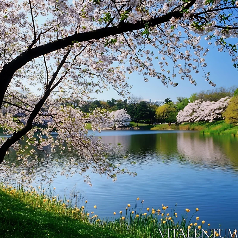 Springtime Serenity by the Lake