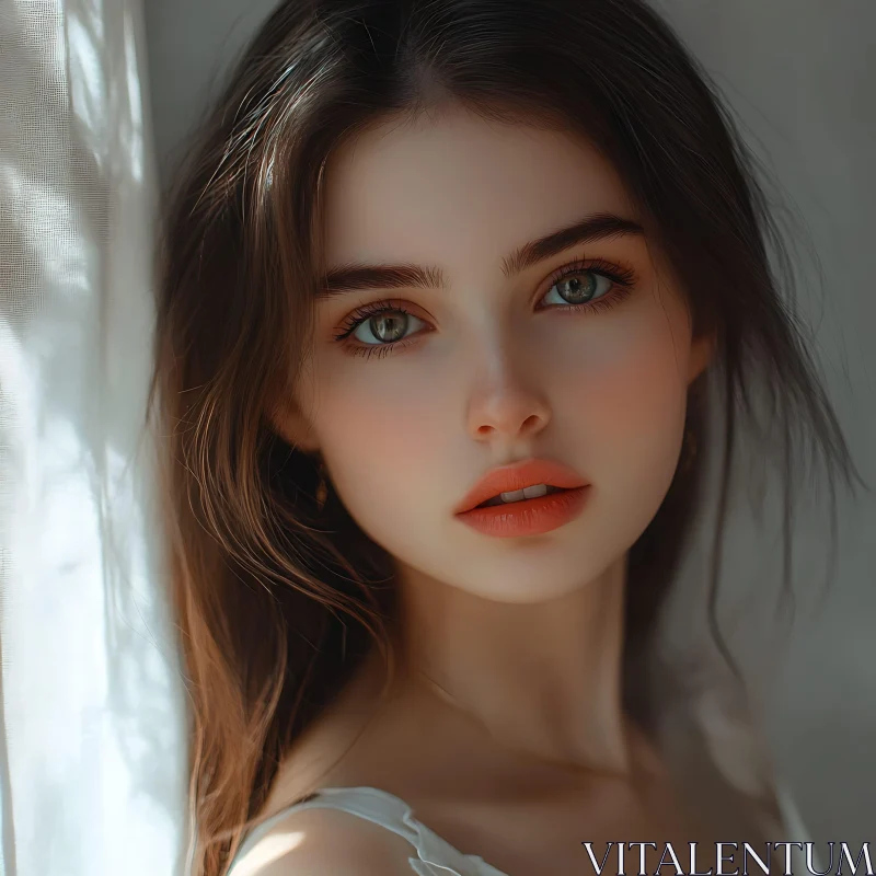 AI ART Ethereal Portrait of a Young Woman