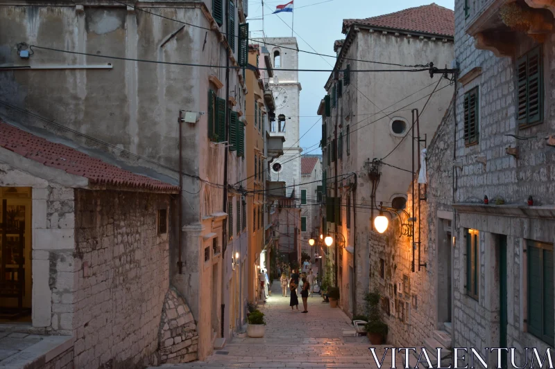 PHOTO Charming Dusk in a Croatian Town