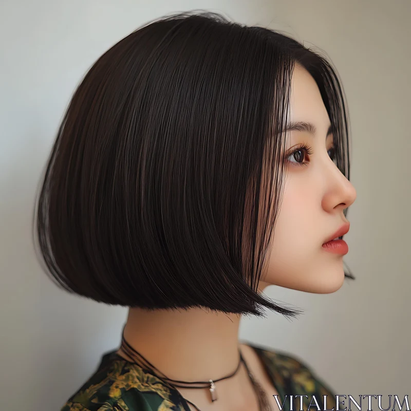 AI ART Stylish Profile of a Woman