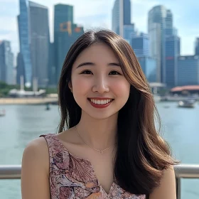 Portrait of a Woman in an Urban Setting