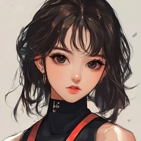 Anime Girl Portrait