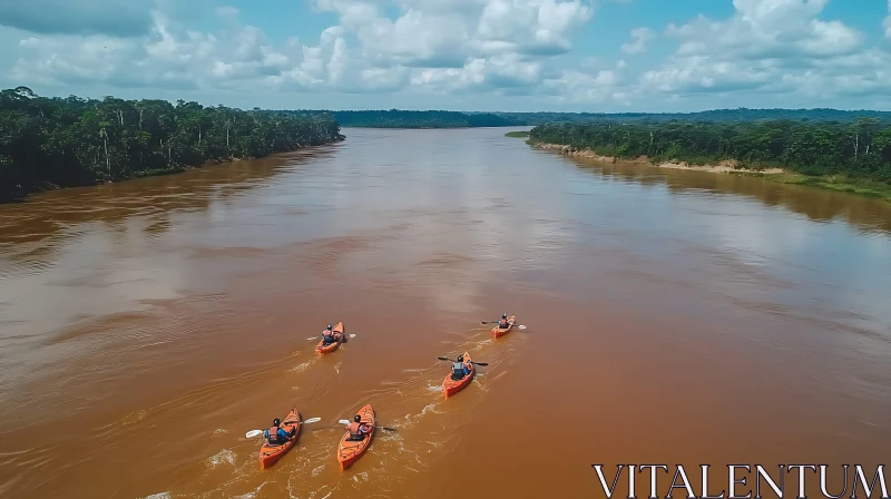 Exploring Nature through Kayaking AI Image