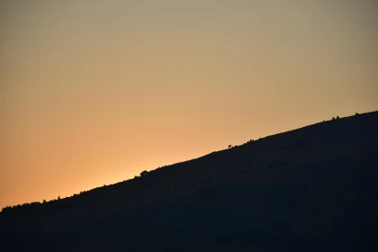 Sunset Silhouette Landscape