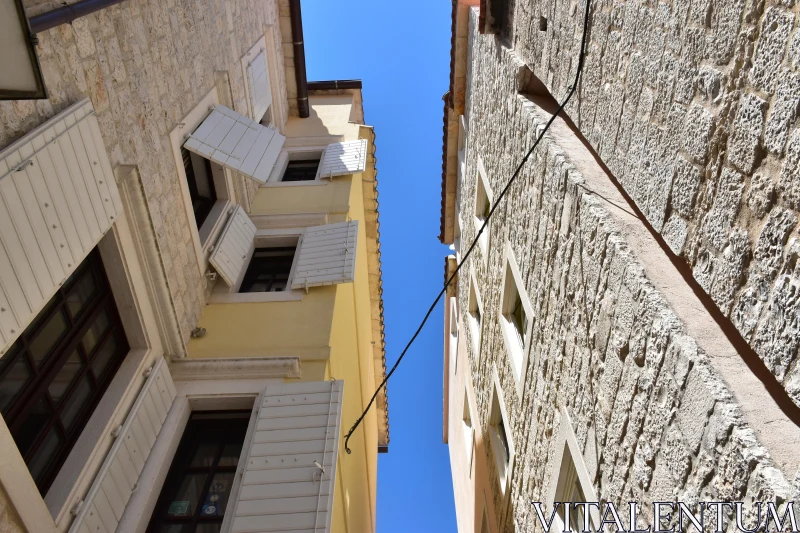 Architectural Facades Under Blue Sky Free Stock Photo