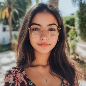 Portrait of a Woman in Glasses