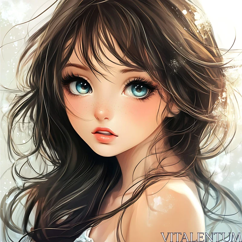 AI ART Beautiful Digital Art of an Anime Girl