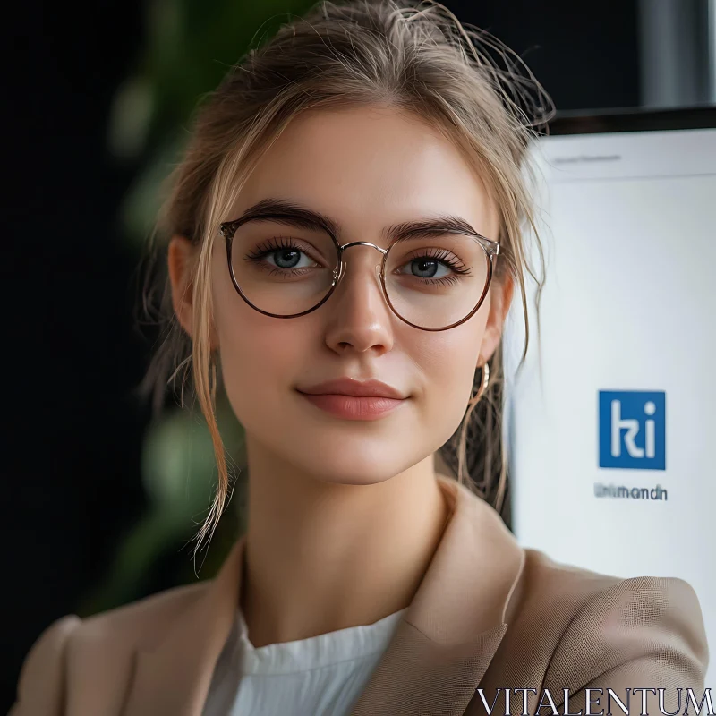 Portrait of a Professional Woman in Glasses Portrait of a Professional Woman in Glasses