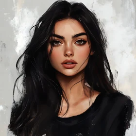 Artistic Portrait of a Young Woman