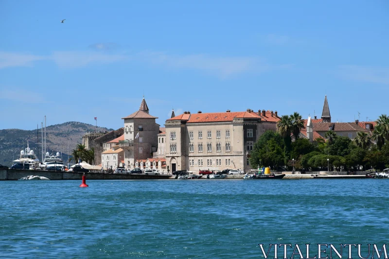 Croatian Coastal Townscape Free Stock Photo