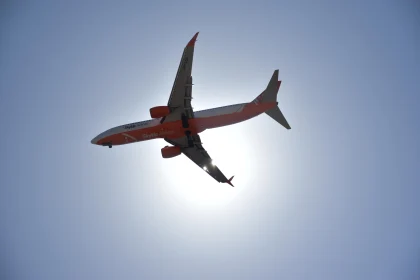 Passenger Plane in Halcyon Skies