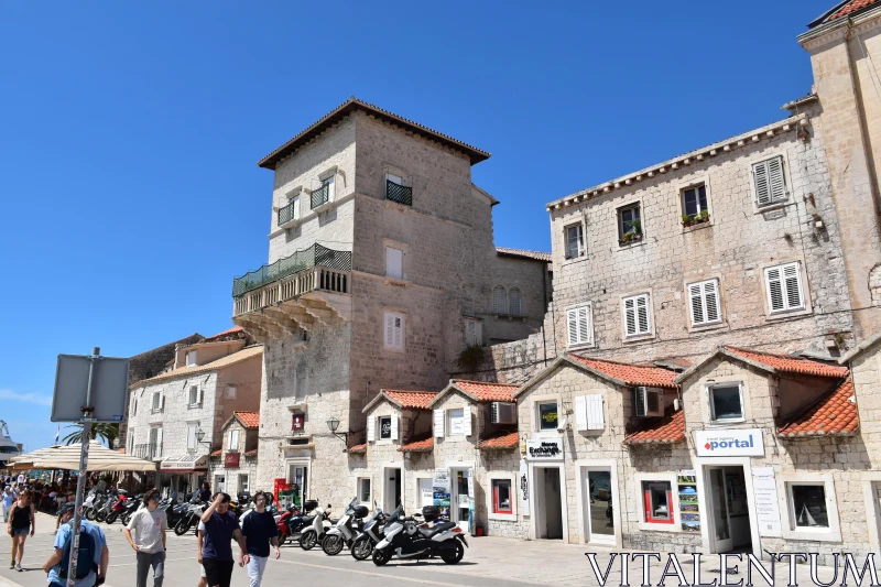 Historic Croatian Streetscape Free Stock Photo