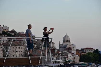 Tourists Capturing City View