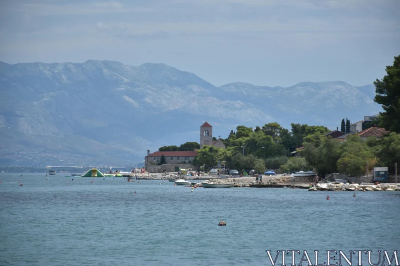 Coastal Croatia: Sea Meets Mountains Free Stock Photo