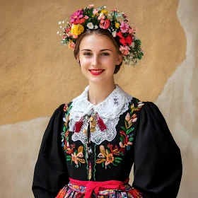 Cultural Clothing with Floral Embroidery