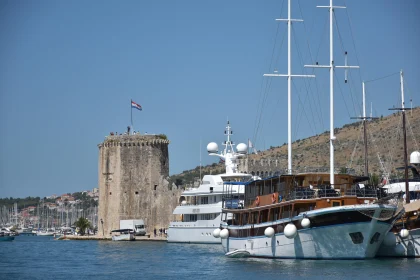 Picturesque Harbor in Split, Croatia