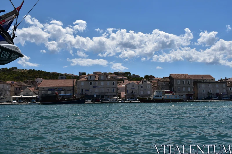 Serene Dubrovnik Waterfront Scene Free Stock Photo