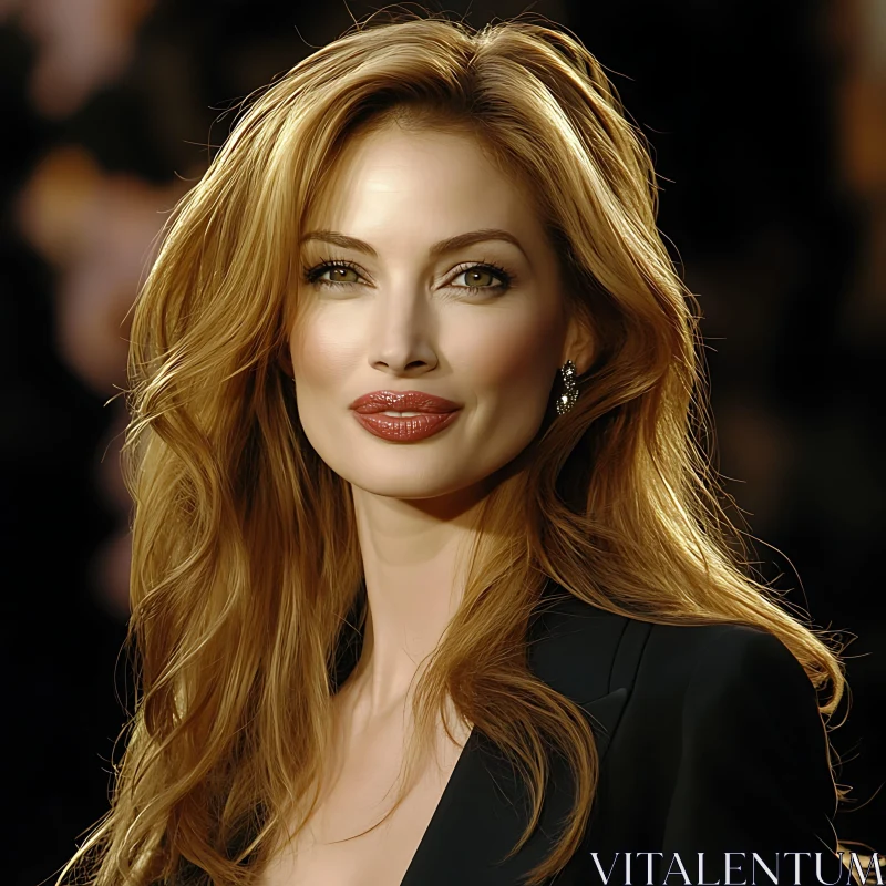 Sophisticated Portrait of a Woman in Black Outfit Sophisticated Portrait of a Woman in Black Outfit