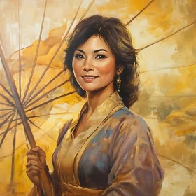 Smiling Woman in Traditional Attire