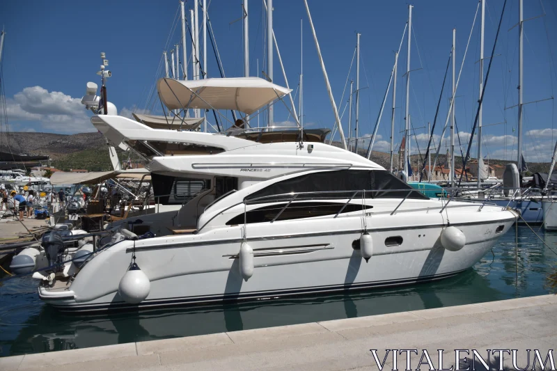 PHOTO Luxurious Yacht in the Marina