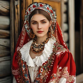 Heritage and Elegance: Traditional Costume Portrait