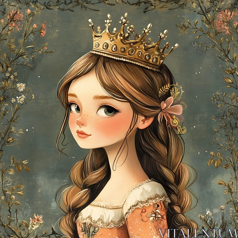 AI ART Fantasy Portrait of Royal Princess