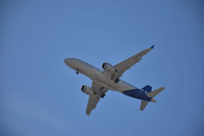 SAS Airplane in Flight