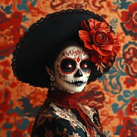 Dia de los Muertos Festival Costume and Face Paint