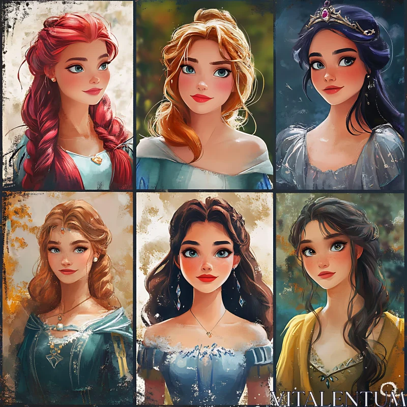 Fantasy Princess Portrait Collection AI Image