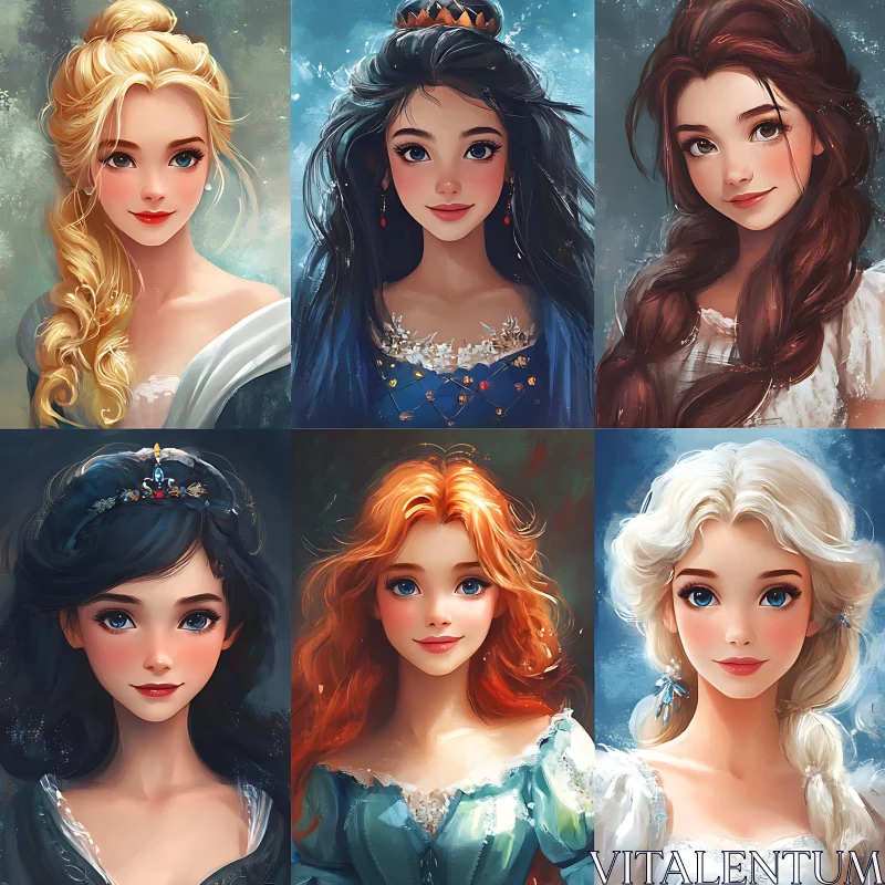 Fantasy Women Illustrations AI Image