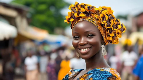 Woman's Vibrant Traditional Portrait