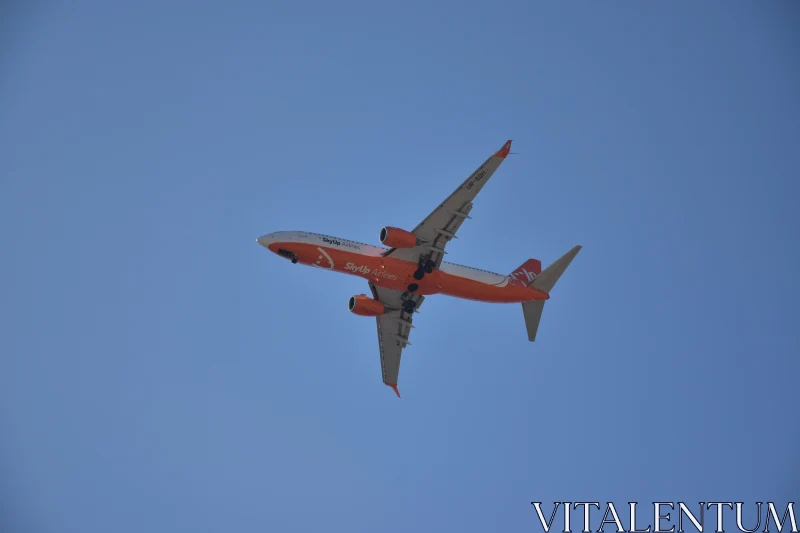 PHOTO Airplane in Flight from Below