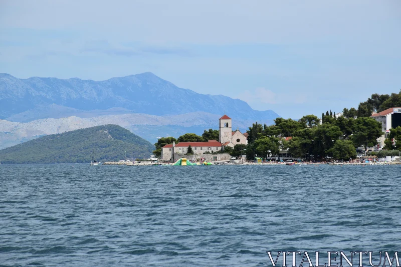 Croatian Coastline View Free Stock Photo