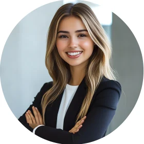 Professional Woman Smiling with Arms Crossed