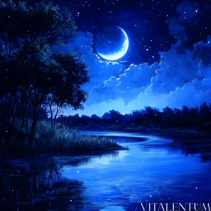 Tranquil Nights by Reflected Moonlight Tranquil Nights by Reflected Moonlight